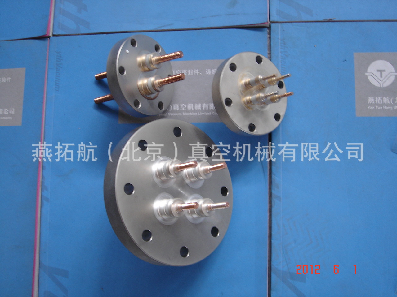 CF63-6芯电极陶封法兰 真空绝缘法兰 导电法兰 电极法兰304不锈钢-阿里巴巴