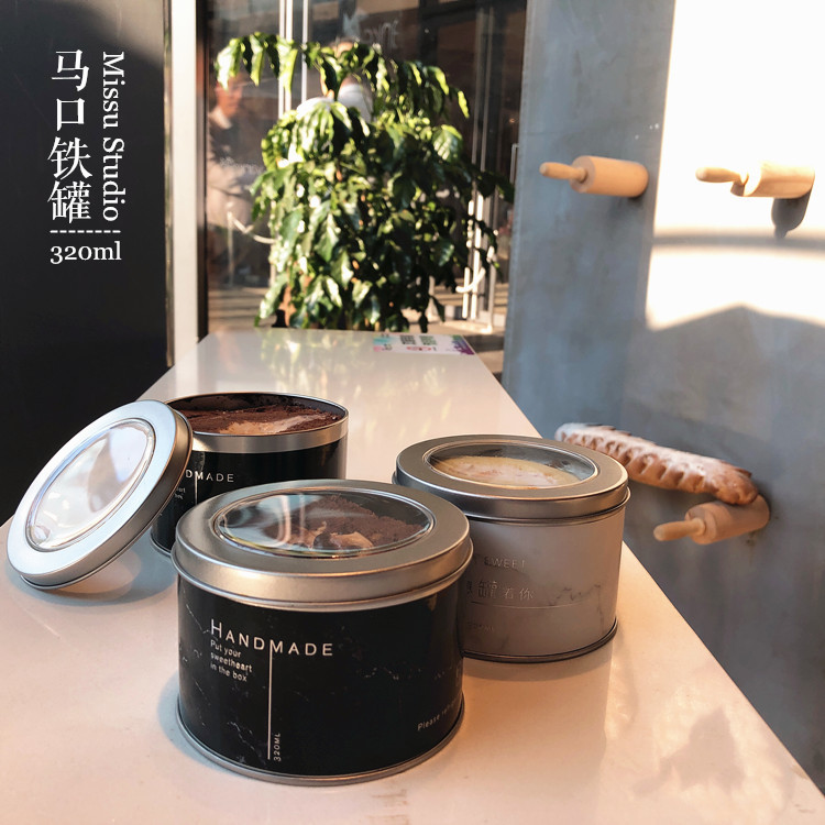 网红蛋糕铁盒子 马口铁蛋糕 豆乳盒子 慕斯蛋糕包装盒 甜品饼干罐