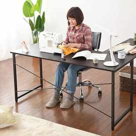 跨境专供转角书桌电脑桌L型老板桌大桌面双人写字桌家用办公桌