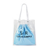 Manufactor Customized lady Large Exposure transparent reticule Customizable LOGO Sewing technology Liu Shuo PVC Female bag