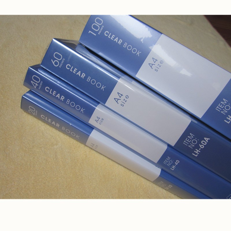 A4资料册插页袋办公文件收纳册透明多层资料插页袋收纳文件夹