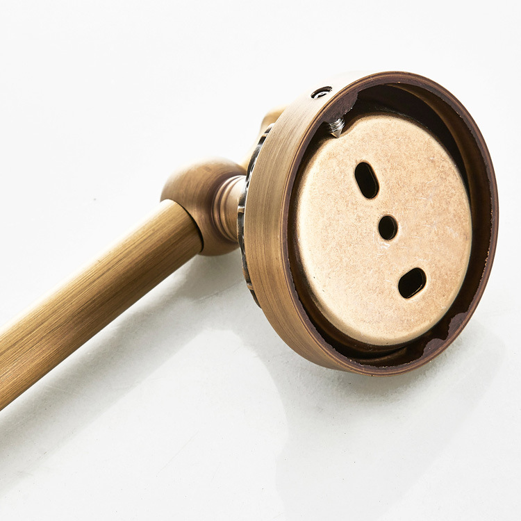 F8301全铜复古毛巾杆单杆毛巾架批发生产外贸一件代发(10