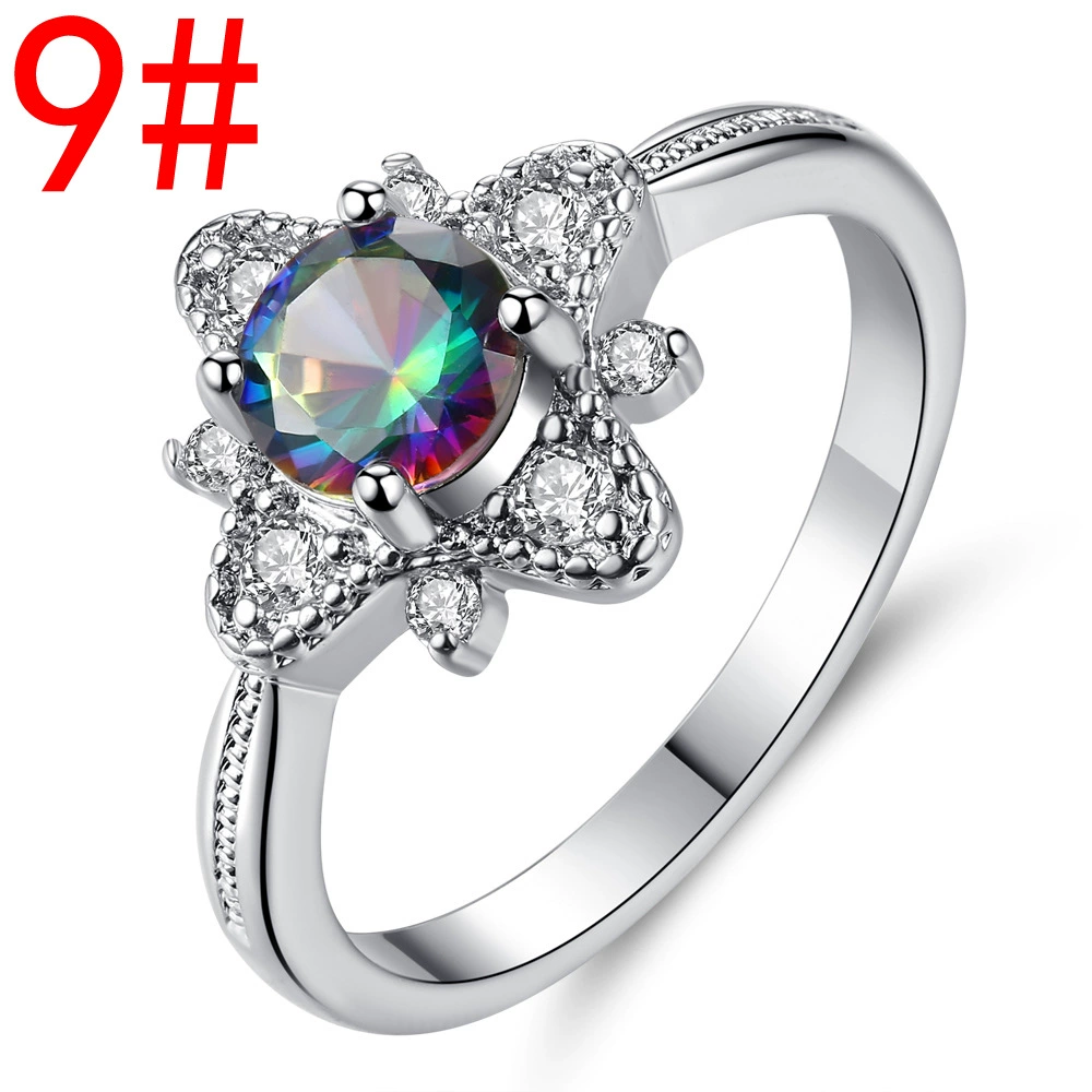 Small design zirconium, ring with stone, Amazon, for import, light luxury style, trend of season, wholesale