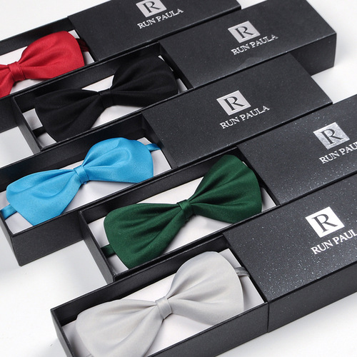 Groomsmen and Grooms Wedding Bow Tie Wedding Formal British Korean Style Red Black Men's Bow Tie Single Layer Bow Tie for Women