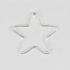 Simple copper pentagram love flower round triangular hexagonal earrings accessories hair accessories accessories