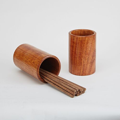 Solid wood chopstick holder, multi-purpose drained wooden chopstick cage for restaurants and hotels, wooden pen holder, manufacturer wholesale with engraved LOGO