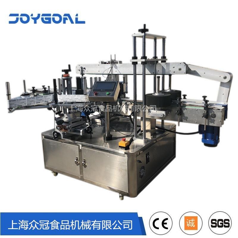 全自动洗衣液消毒液贴标机洗发水护发素高效智能标签贴标一体机