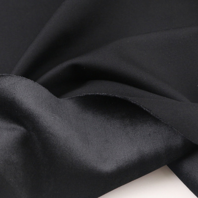 冬锦棉珠地罗马布料复合超柔加厚加绒布四面弹力针织保暖裤子面料|ru