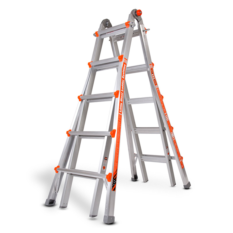 小巨人雷都捷特传统梯 多功能铝合金双侧伸缩可拆卸人字梯子M13|ru