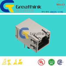 48025-4000 0480254000MOLEXԭ��CONN MAGJACK 1PORT 100 BASE-T