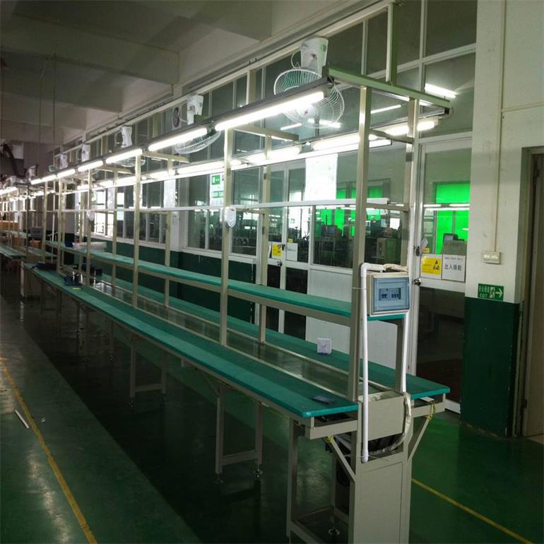 自动化输送线设备生产厂家|pvc皮带环形流水线|电商物流输送线