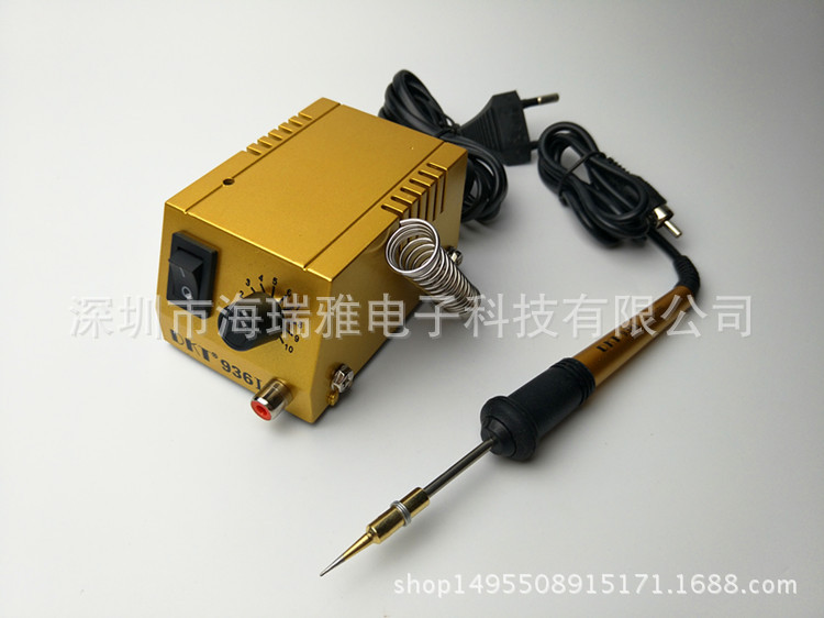新品迷你焊台DKT936I袖珍电烙铁手机维修12V可调温便携小焊台
