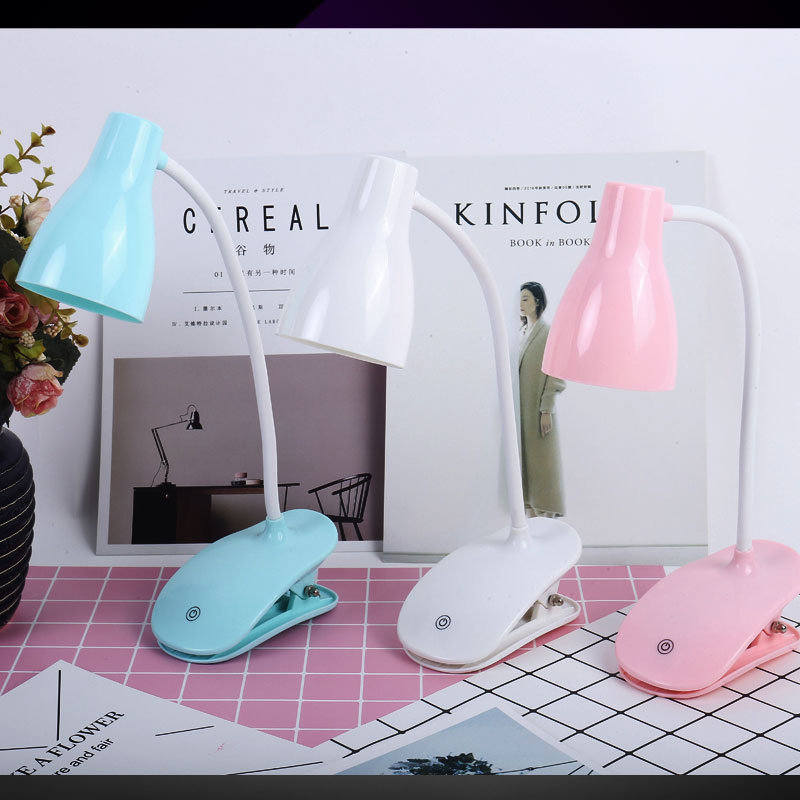 WJL-607触摸护眼台灯 夹子usb软管灯可调光学生led夹子台灯礼品|ru