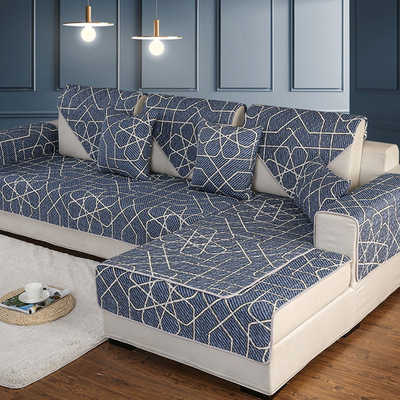 Four seasons currency Sofa cushion Countryside Fabric art Cotton Modern simplicity pure cotton non-slip All inclusive Sofa cover Sofa towel