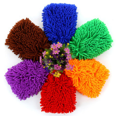 Car Wash and Wipe Dual-Sided Waterproof Snow Neuter Glove Cleaning Cloth Coral Insect Fleece Thickened Fleece Glove Car Wash Tool