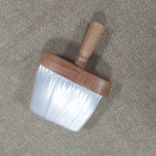 尼龙毛刷理发造型白色长毛掸刷美妆工具油头碎发扫毛扫美发刷手柄