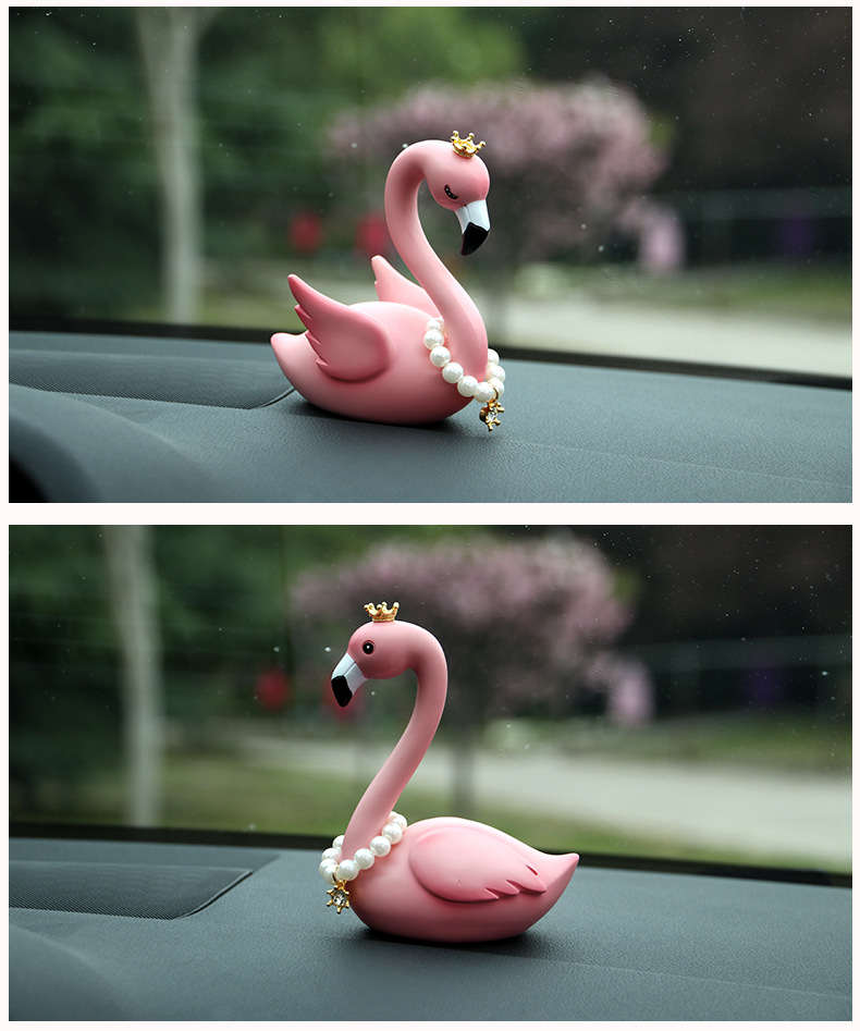 火烈鸟车摆件_13