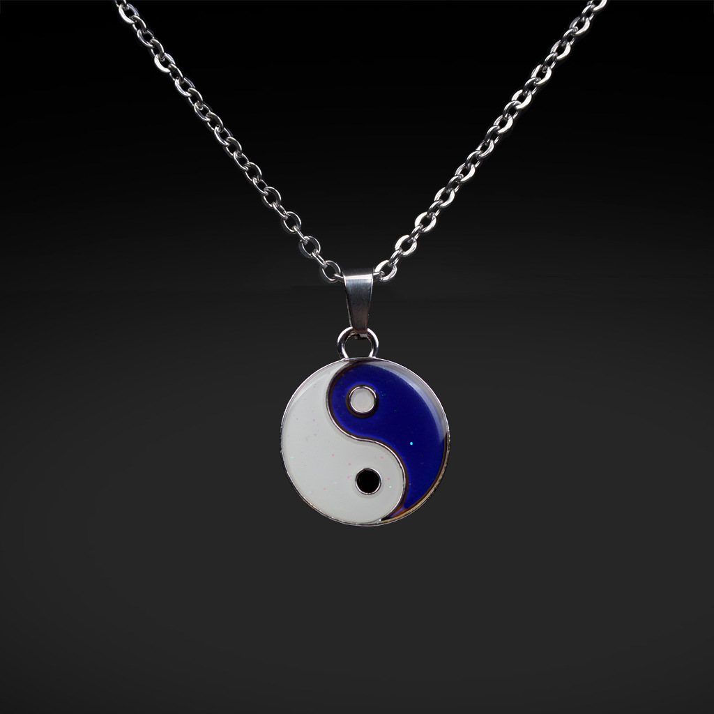 Chinese Style Tai Chi Mood Color Changing Necklace display picture 6