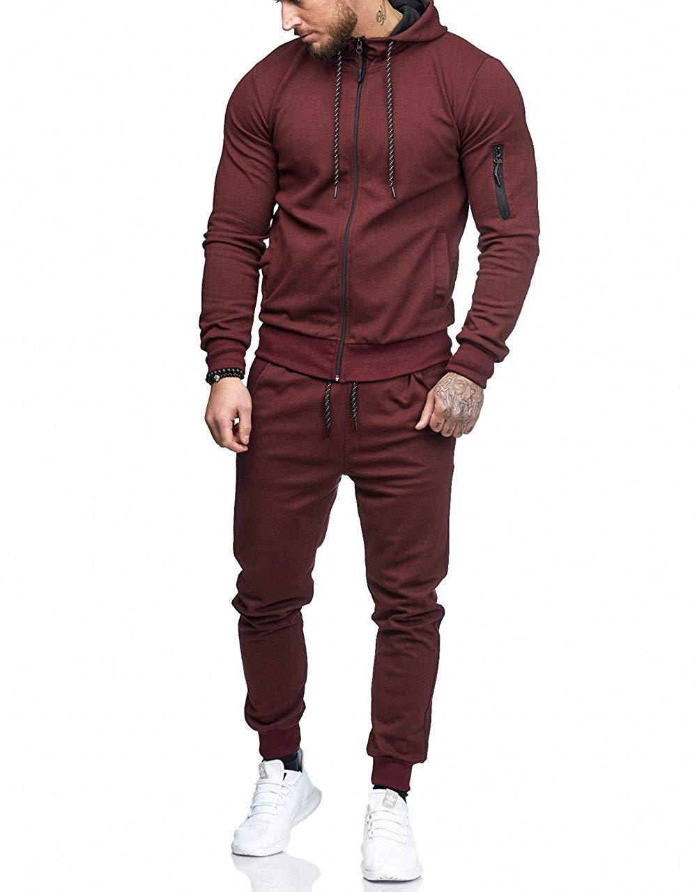 Men's Solid Color Pants Sets Men's Clothing display picture 14