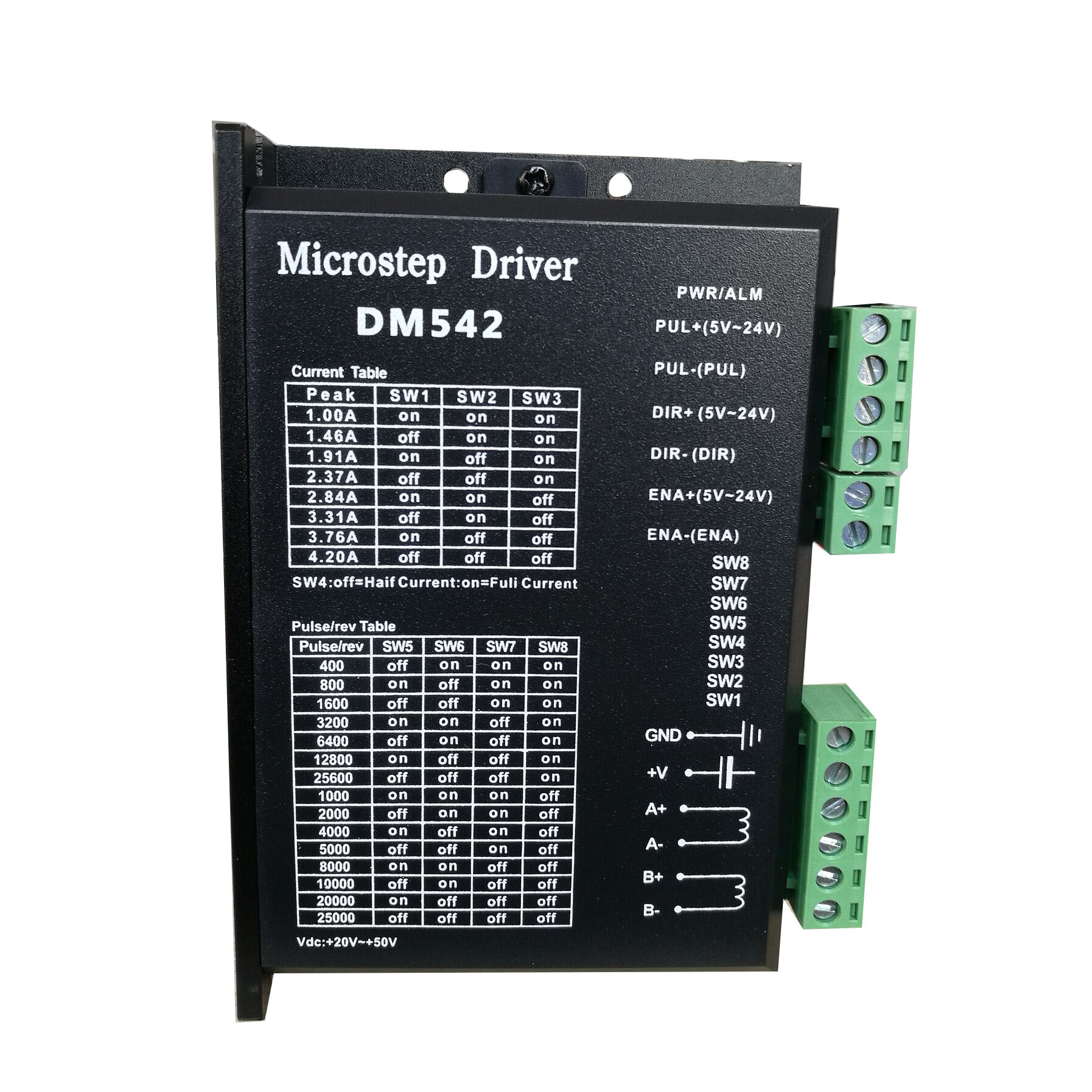Microstep Drivrr DM542 DC20-50V  57/60/86电机数字式驱动器