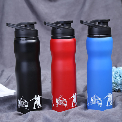 厂家供应单层不锈钢 运动水壶 户外健身创意水杯定做LOGO礼品定制|ms