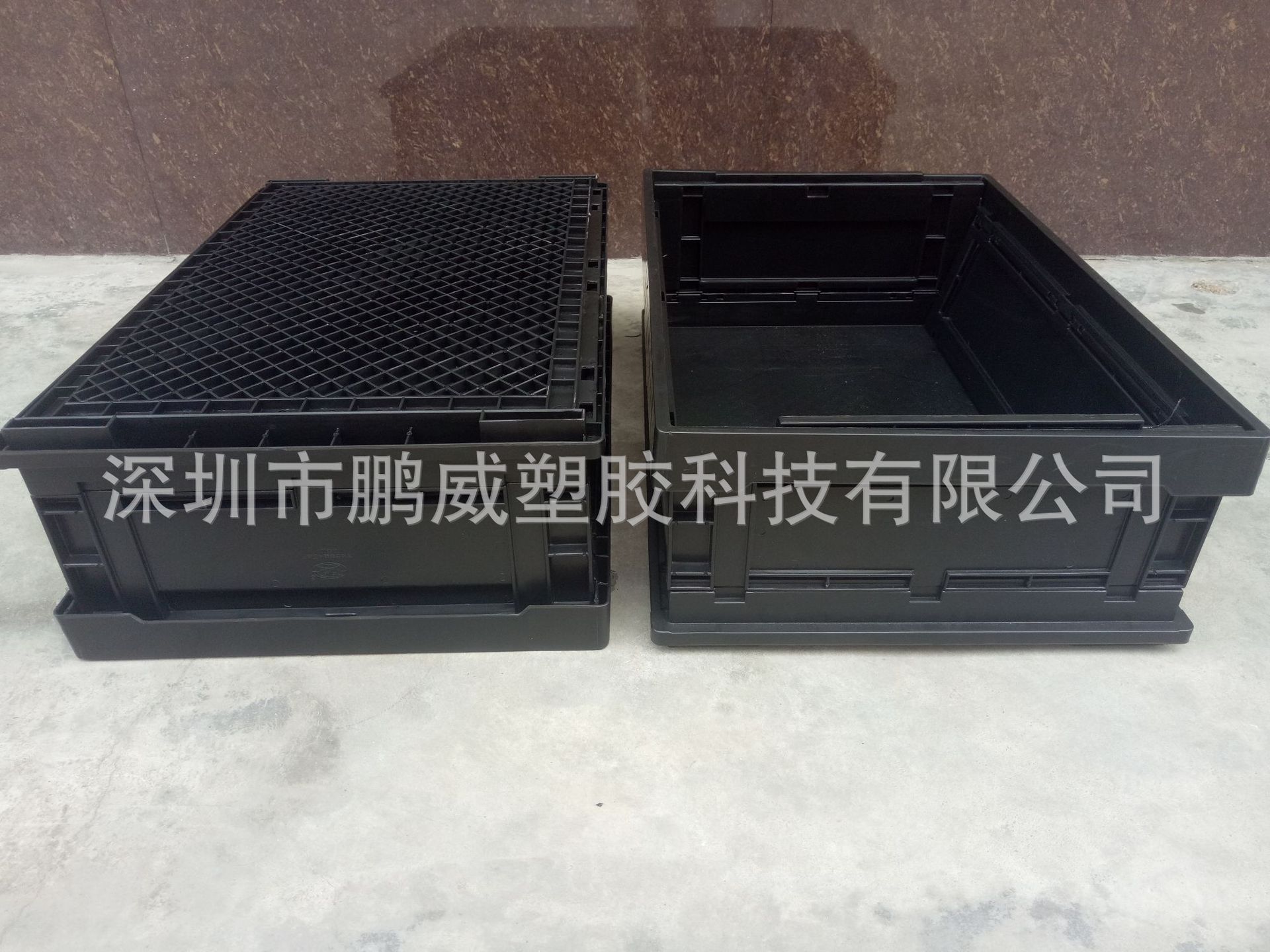 鹏威出品防静电便利折叠箱 供应深圳光明电子系列通用防静电折叠