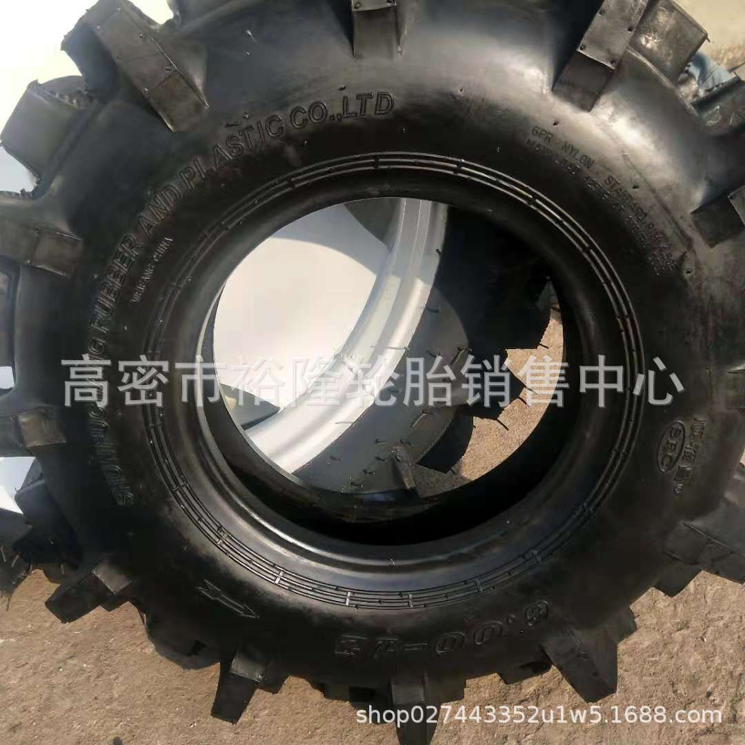 农用拖拉机轮胎6.00-12 水田高花轮胎稻田四轮轮胎 可配钢圈