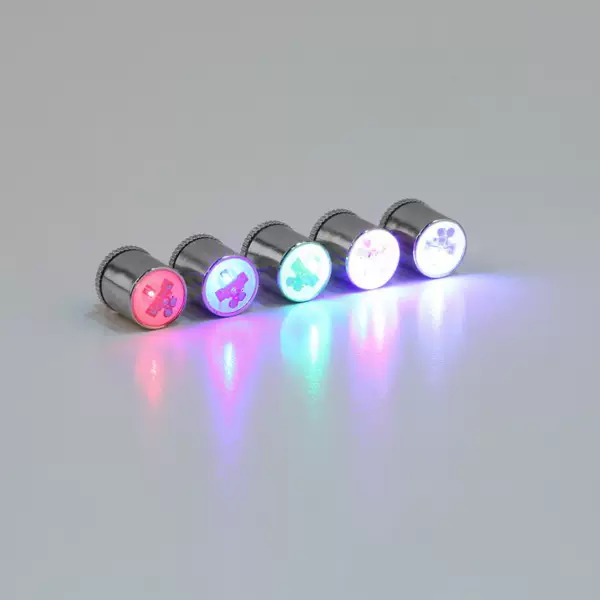 mini electronic fish trap light fish collection light mini underwater fish collection light LED flash lamp with battery red White blue green color
