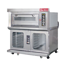 珠海三麥一層二盤電烤箱SEC-1Y-P附十二盤醒發箱商用豪華組合爐