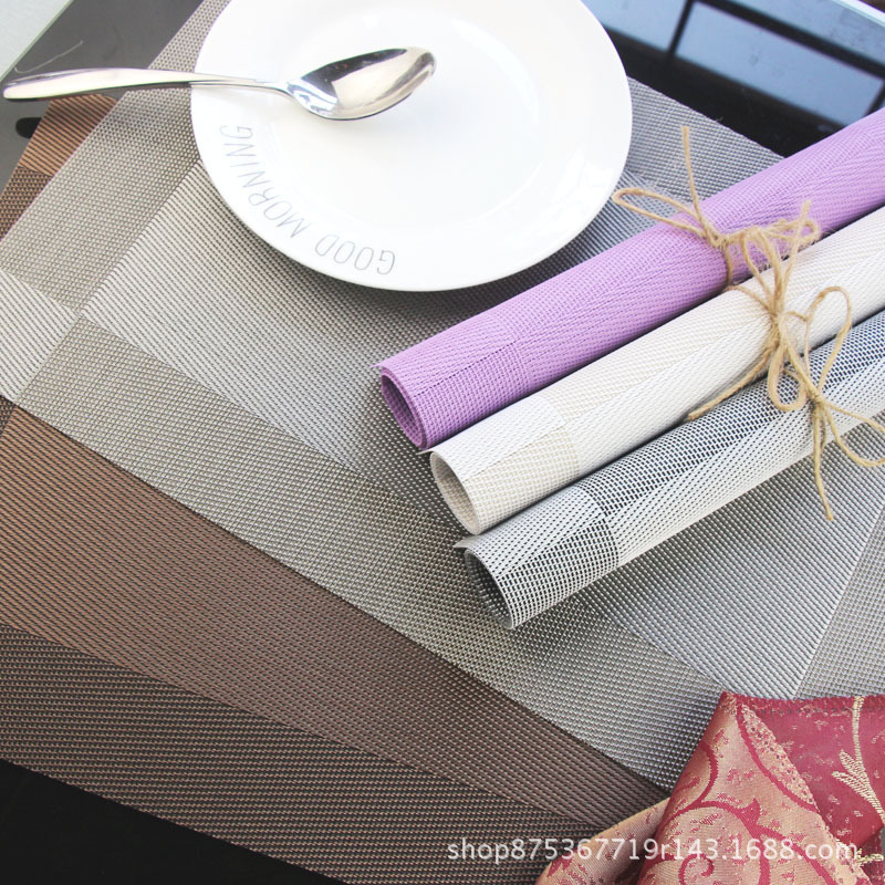 对角欧式西餐垫酒店特斯林pvc防滑隔热垫环保防水垫餐桌垫杯垫