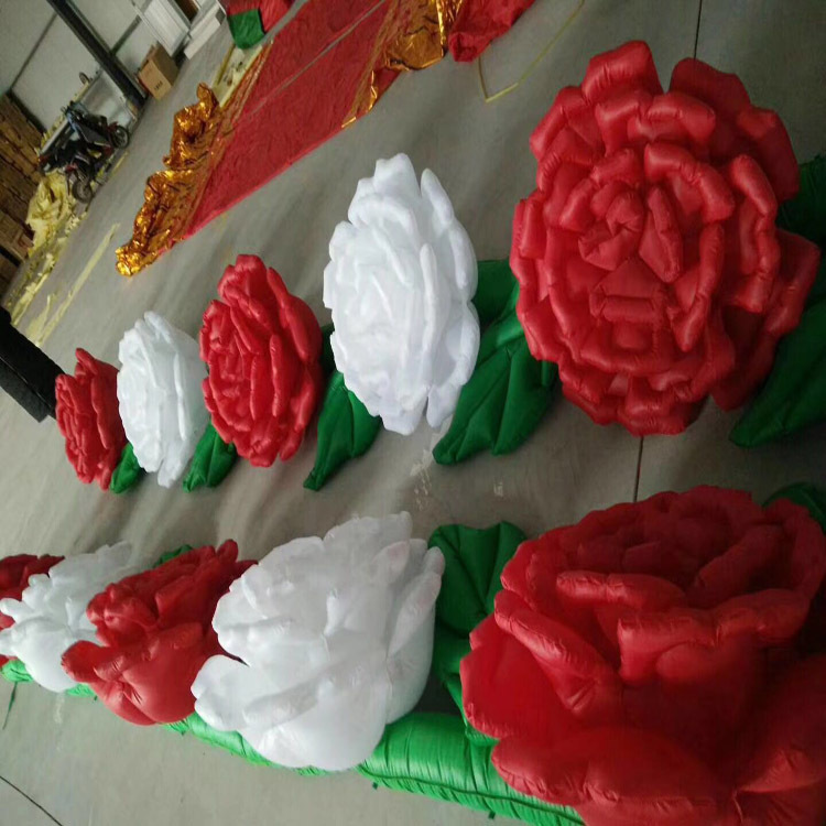 厂家充气装饰大型花藤 充气鲜花链 牛津布婚庆花朵模型