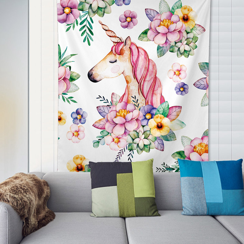 Tapiz Boxi colgando tela de fondo de tela mantel chica corazón dormitorio decoración colgante pintura tapiz Bohemia Toalla de playa