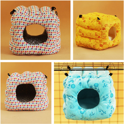 鹦鹉棉窩龍貓棉窩魔王松鼠荷蘭豬窩土撥鼠兔子貂小寵棉窩可懸挂