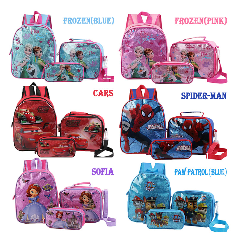 Spiderman children's schoolbag cartoon p...