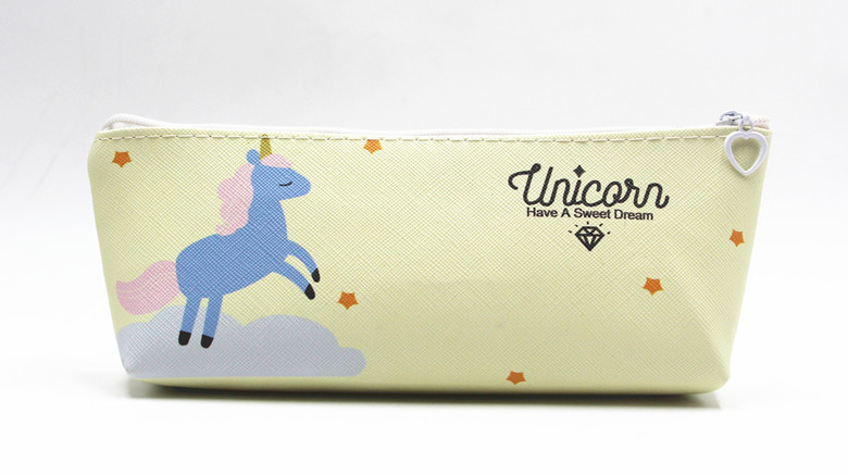 Unicorn Pu Leather School Cartoon Style Pencil Case display picture 7