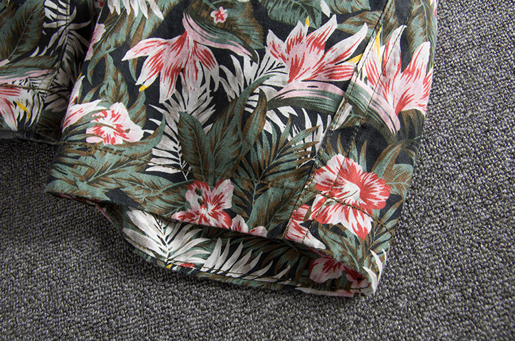 European and American leisure color tide washing linen breathable comfortable foreign trade original single men's casual shorts 13