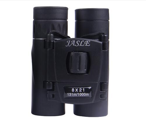批发8x21双筒望远镜 绿膜袖珍
