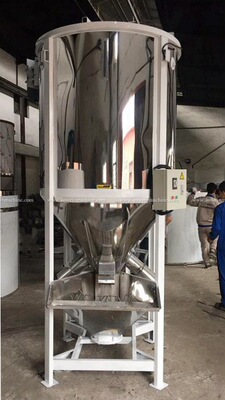 大功率500KG10吨螺旋式烘干拌料 塑料颗粒混色机奥为|ms