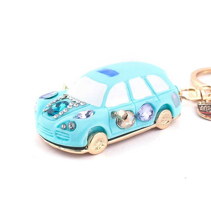 Creative metal golden water, keychain, car keys, key bag, pendant, chain, creative gift, Birthday gift