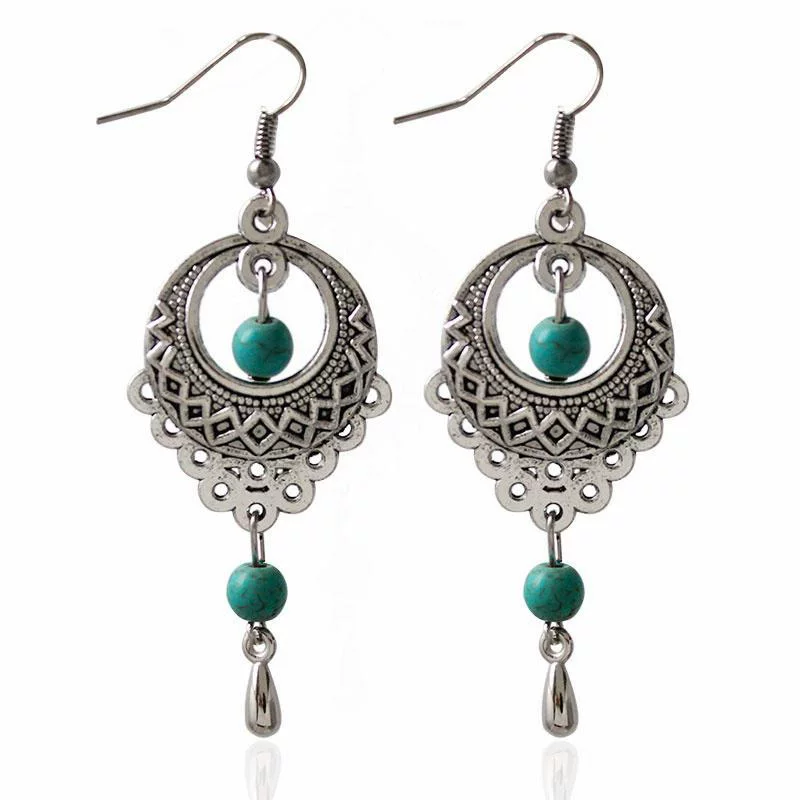 Модные ретро серьги, европейский стиль, бохо