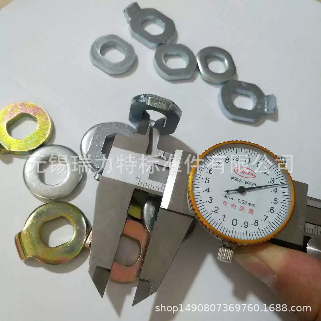 Остановить вращение кусок крючка белый цинк Одно Отверстие квадратное отверстие 10*12*4/3,5/3 литиевая Автомобильная прокладка двигателя белый цинк трехвалентный цвет