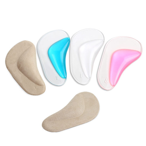 Men's and women's arch support pads, soft orthopedic insoles for flat feet, shock-absorbing and pressure-relieving mid-foot support insoles