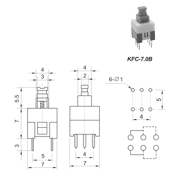 厂家直销小型自锁无锁开关 高品质按键开关 多种型号可选