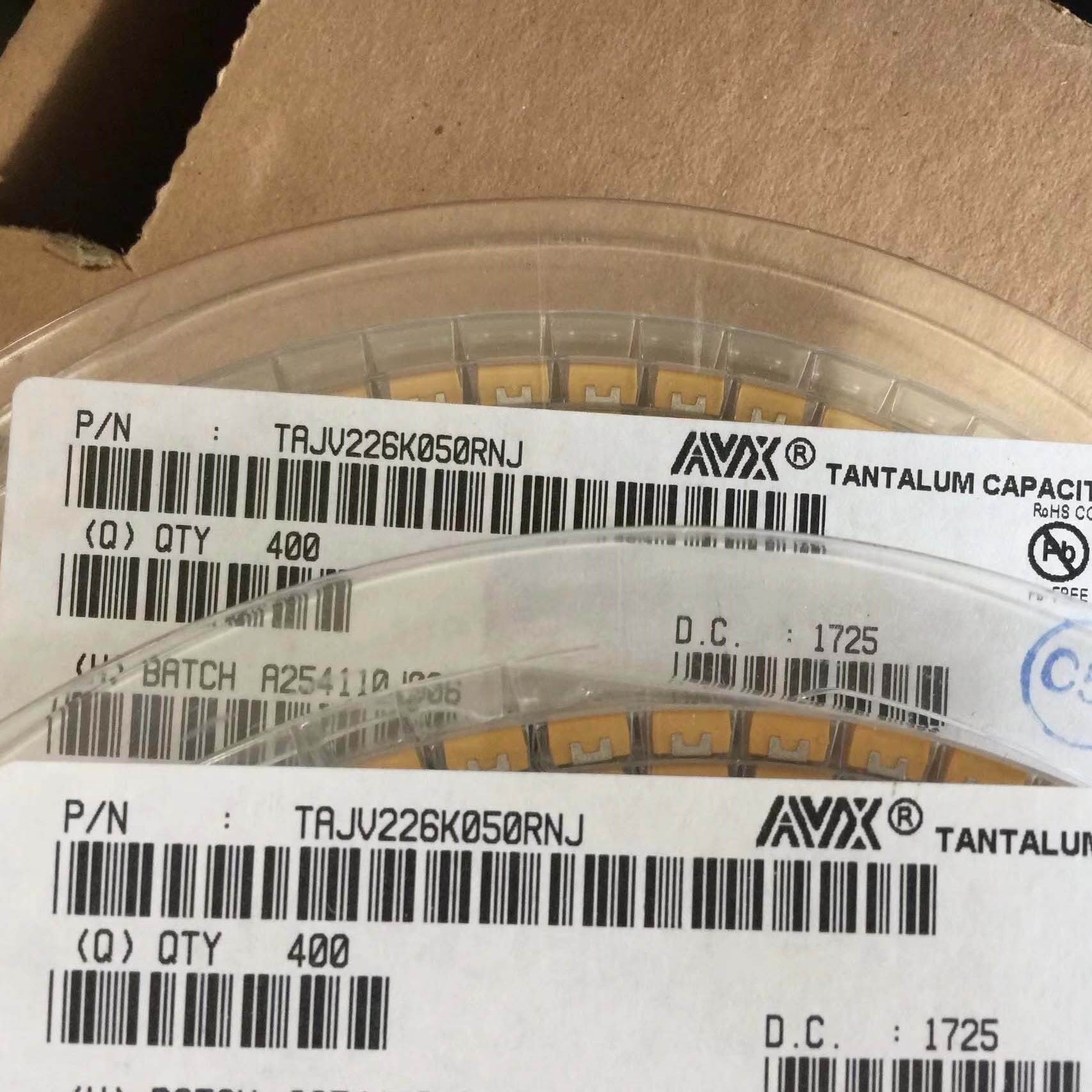 钽电容10UF16V C型 6032 TAJC106K016RNJ一系列产品  BOM配套电子