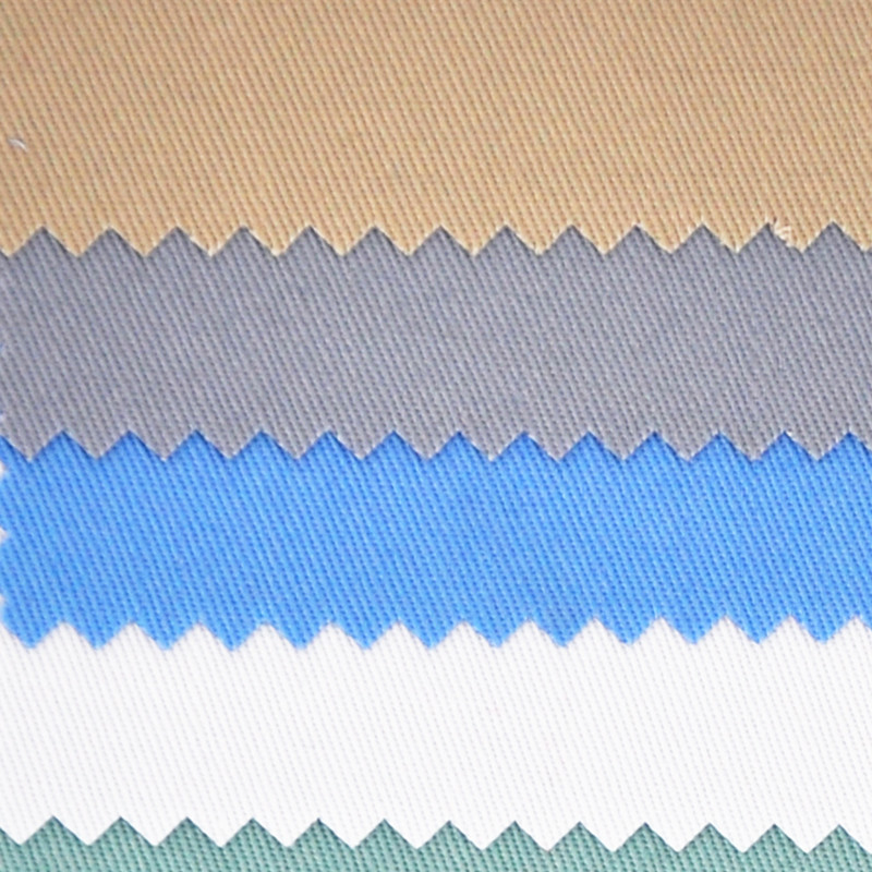 工厂颜色现货  加厚纱卡CVC 20*16 128*60 235g工装面料