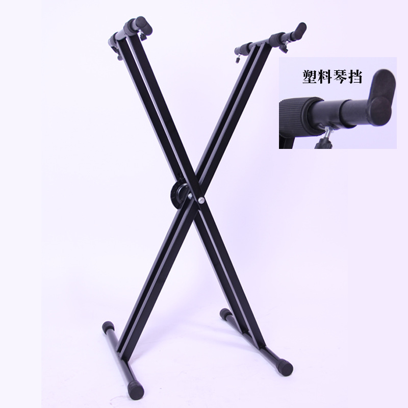Doble tubo de órgano electrónico X frame 61 soporte clave sintetizador 54 clave en negrita antigua cometa soporte plegable teclado