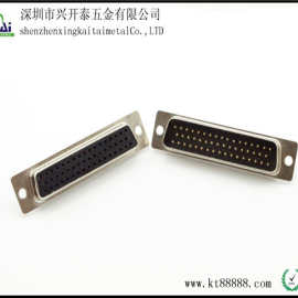 D-SUB系列连接器 DB50Pin黑胶 母头 焊接式 传统型 ROHS