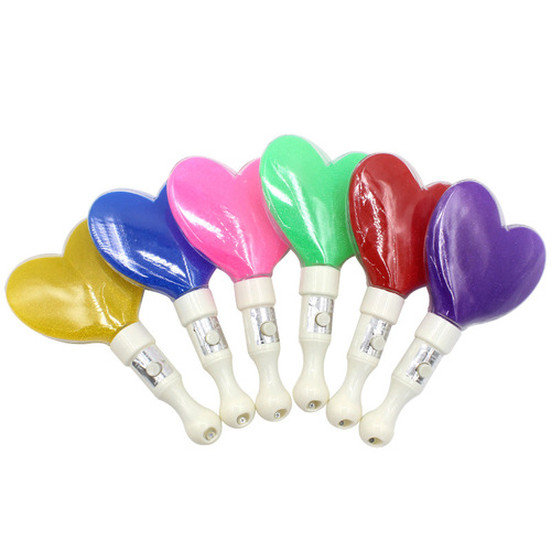 New luminous love stick mini LED heart-shaped stick mixed hair bar concert cheering glow stick props wholesale