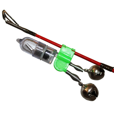 鱼竿LED智能感应灯电子夜光铃铛灯钓鱼信号灯海竿报警器渔具批发|ms