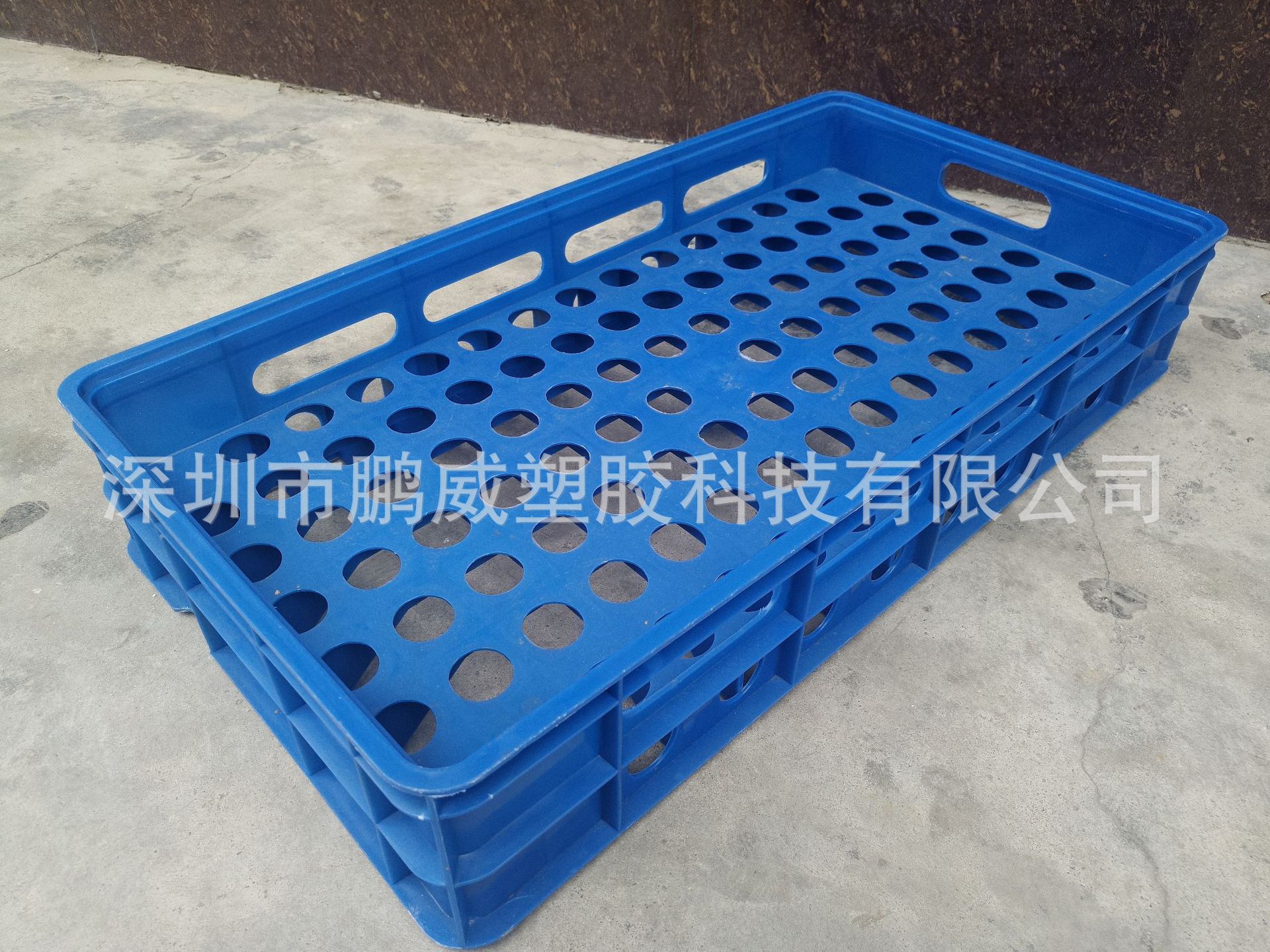 鹏威厂家直销江苏照明厂专用 100孔灯泡箱加厚蓝色灯泡专用周转箱